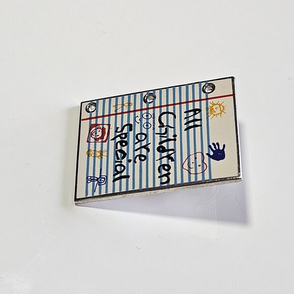 Vintage All Children Are Special The Education People 1996 Teacher Notepad Pin - Picture 7 of 10